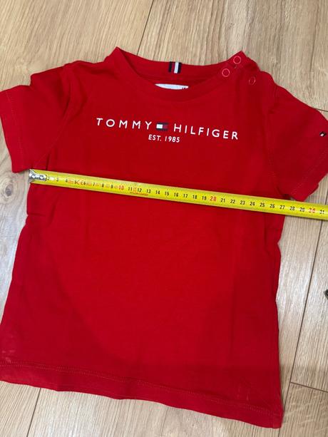 Červené tričko tommy hilfiger, tommy hilfiger,92