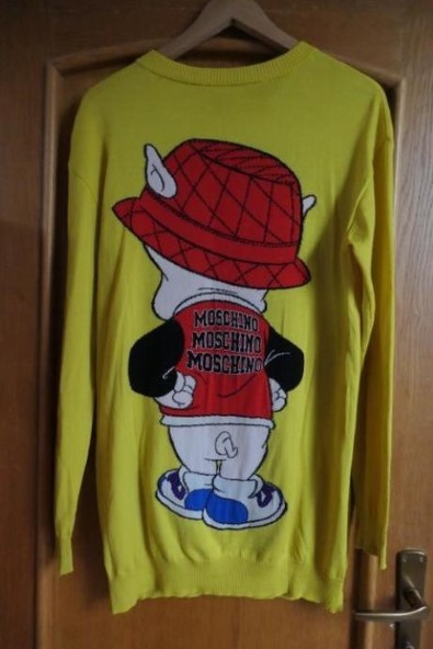 Moschino original luxusny dlhy sveter/saty, moschino,m