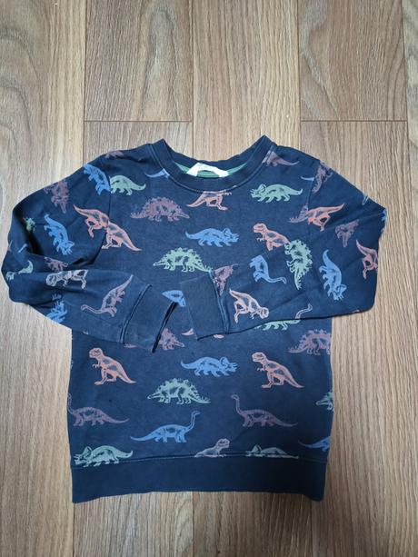 Mikina s dinosaurami 6-8 rokov, h&m,128