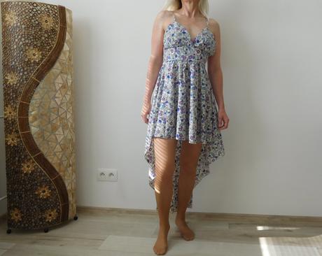 Šaty kvietočkované, s dámske letné,, s