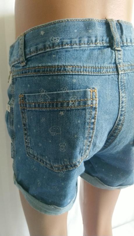 Modré kraťasy hello kitty, george, 122-128 cm, george,128