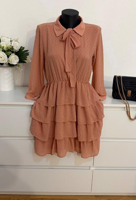 Zara romantické šaty volánové, zara,xs