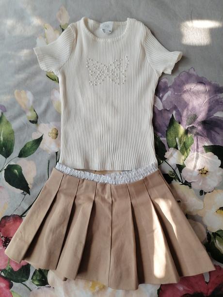 Predám krásny komplet sukňa + tričko, zara,116