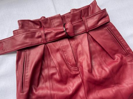 Karl lagerfeld - koženkové nohavice, xs