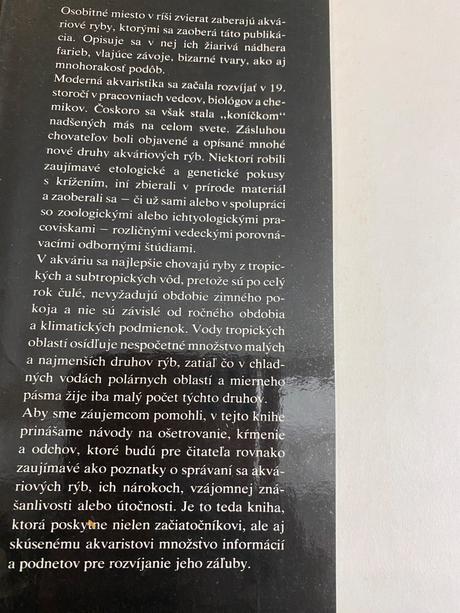 Stará retro kniha akváriové ryby stanislav frank,