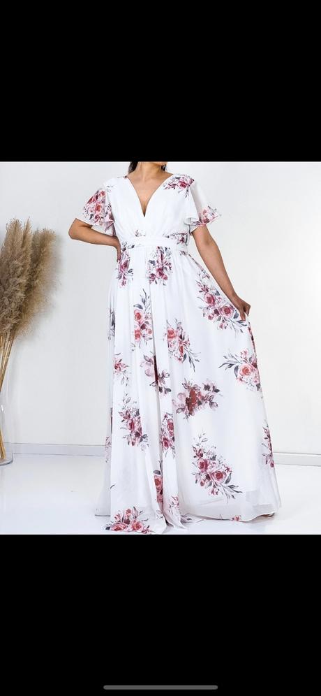 Spoločenské kvetované šaty l/xl, 44