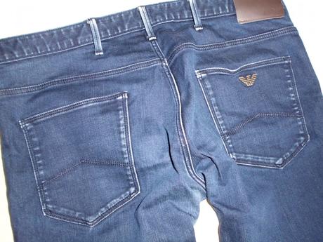 Slim tmavomodré s elastanom 34/34, armani,m