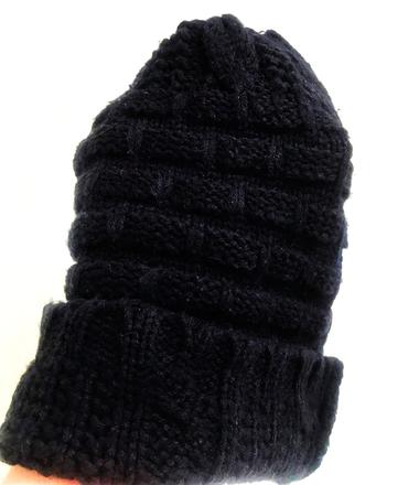 Čiapka beanie / otvor na vrkoč, xl