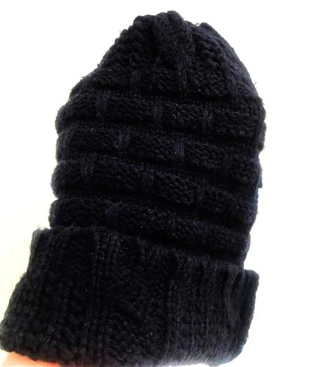 Čiapka beanie / otvor na vrkoč, xl