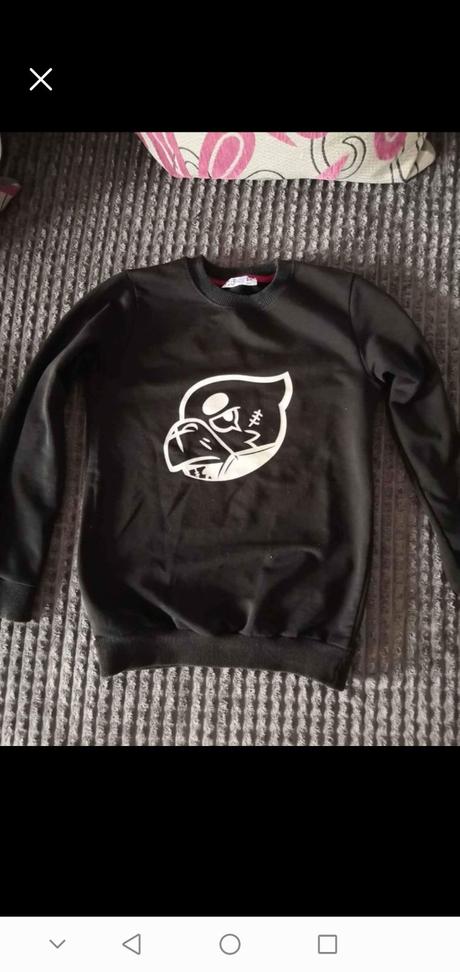 Mikina svietiaca čierna vel. 140, ovs,140