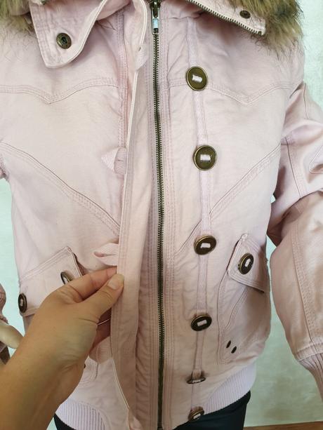 Bunda s odnimatelnym golierom m/l, m