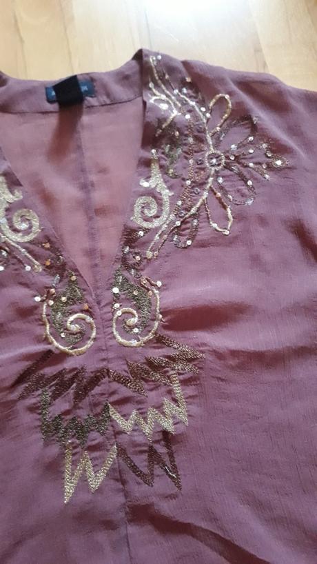 Nádherná drahá blúzka antik batik, pc 180e, xs
