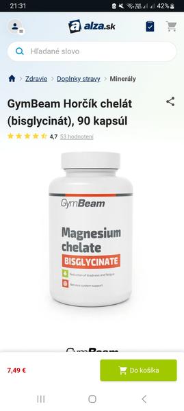 Máte skúsenosti s GymBeam Magnézium chelátom?