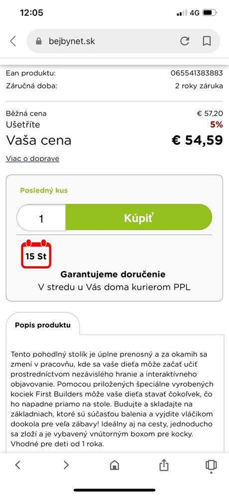 Megablocks detska stavebnica mega blocks stol, 