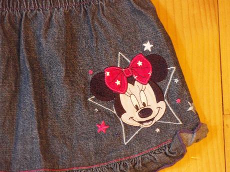 Riflová sukňa minnie pre 12-18m, disney,86