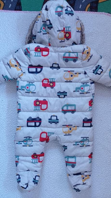 Zimný overal fred&flo, autíčka, 8-12mes,, f&f,74