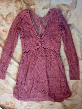 Čipkované šaty, hollister,xs