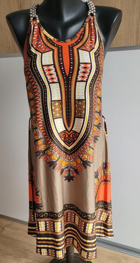 Vzorované šaty uni,