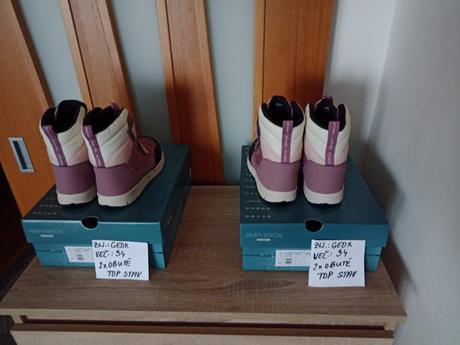 Dievčenské zimné topánky zn.geox veľ.34, geox,34