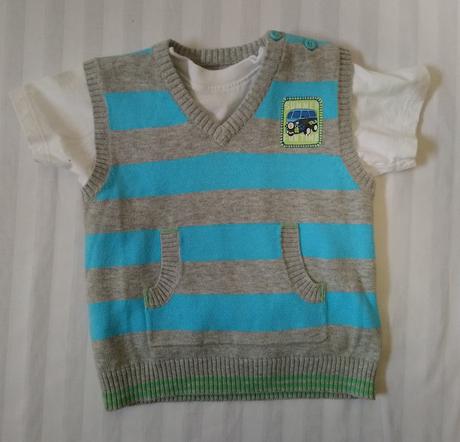 Chlapčenská vesta a tričko, marks & spencer, marks & spencer,74