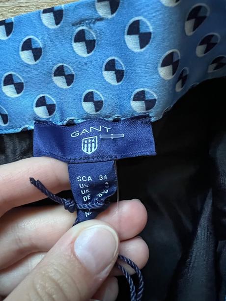 Gant modrá saténová sukňa, gant,34