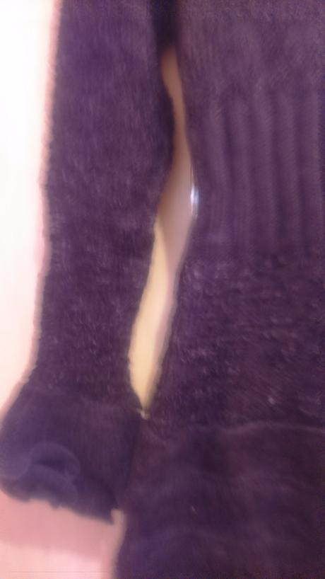 Dlhý fialový sveter, m / s