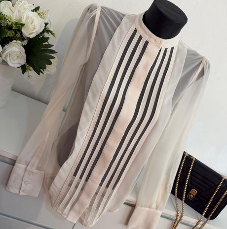 Reiss luxusná blúzka krémová, xs