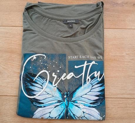 Letné tričko s motýľom peaceful mind, xl