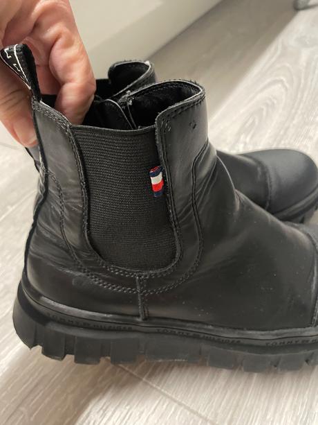 Kozene cizmy, tommy hilfiger,23