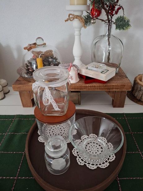 4ks sklenene nadoby, dozy, miska top stav, 