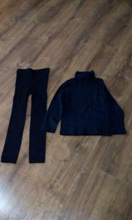 Legíny a tricko s rolakom, pepperts,122