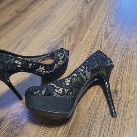Damske čipkované lodičky, zara,37