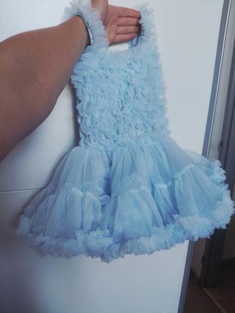 Tylové tutu šaty na svadbu pre dievčatko, 92