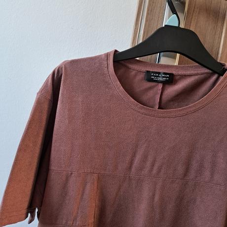 Pánske velúrové tričko, zara,m