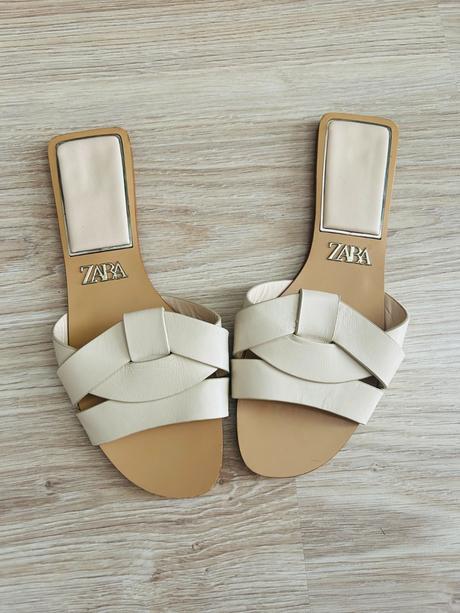 Krásne kožené šľapky značky zara, zara,38