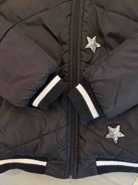 Zimná bunda s prírodnou kožušinou, 140