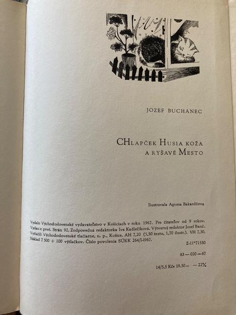 Chlapček husia koža a ryšavé mesto-prvé vyd.1967,