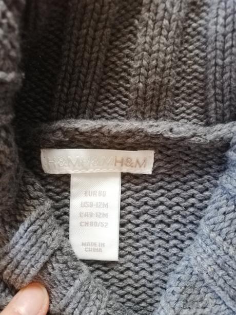 Pletený svetrík h&m, h&m,80