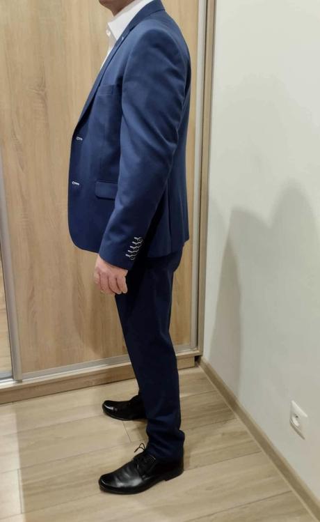 Pánsky antracitový oblek, 52