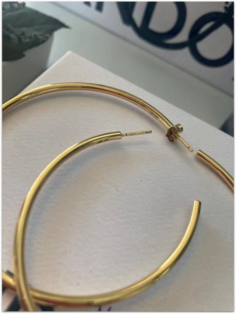 Pozlátené kruhové náušnice pandora, pandora