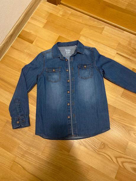 Chlapčenská rifľová košeľa, c&a,134