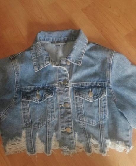 Dámska rifľová bunda, s