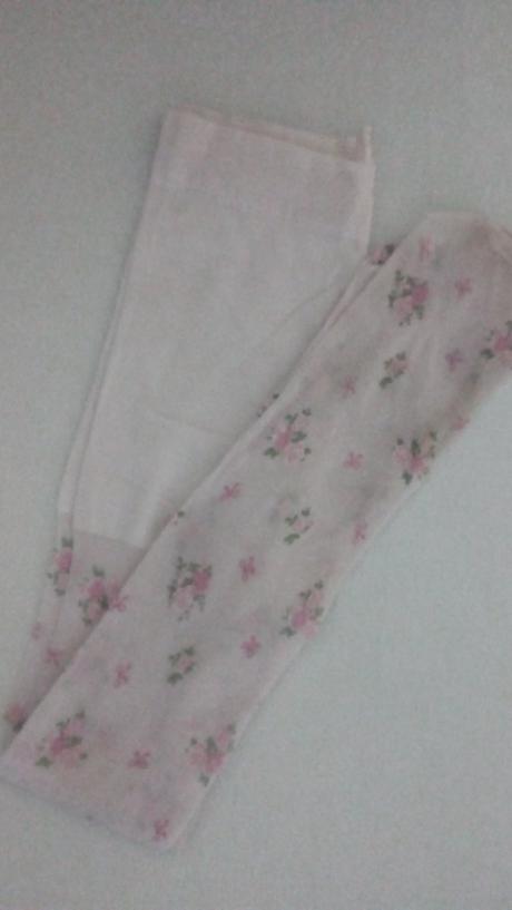 Jemné pančušky s kvetinami zn.lindex, lindex,110