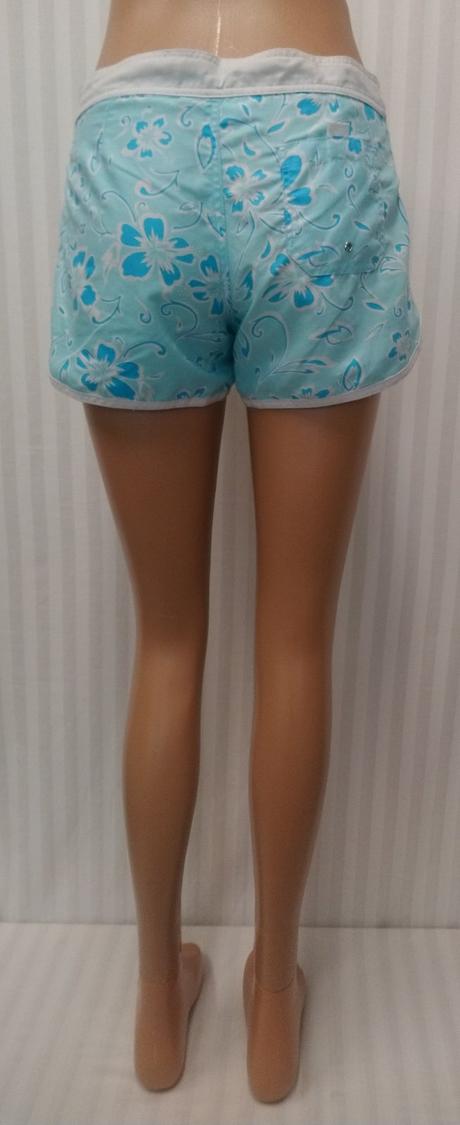 Dámske šortky, modro biely vzor, kalamton, s, s