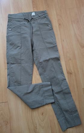 Hnedé elastické nohavice c&a s, c&a,s
