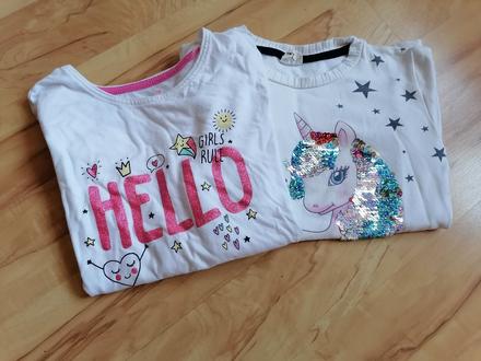 Mikinka + tričko s dlhým rukávom -122, primark,122