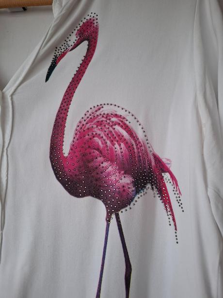 Blúzka s plameniakmi, 