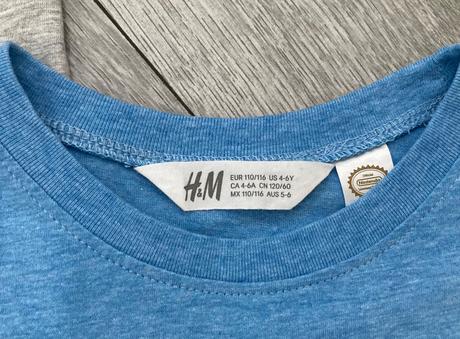 2x tričko mário veľ. 110/116, h&m,116