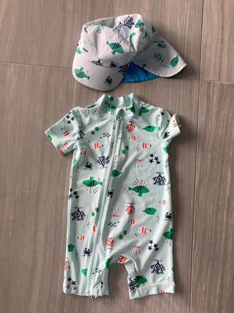 Uv overal carters 12m 80/86 spf 50 top stav, carter's,80