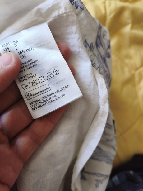 Ľanové šaty 36/38, h&m,38